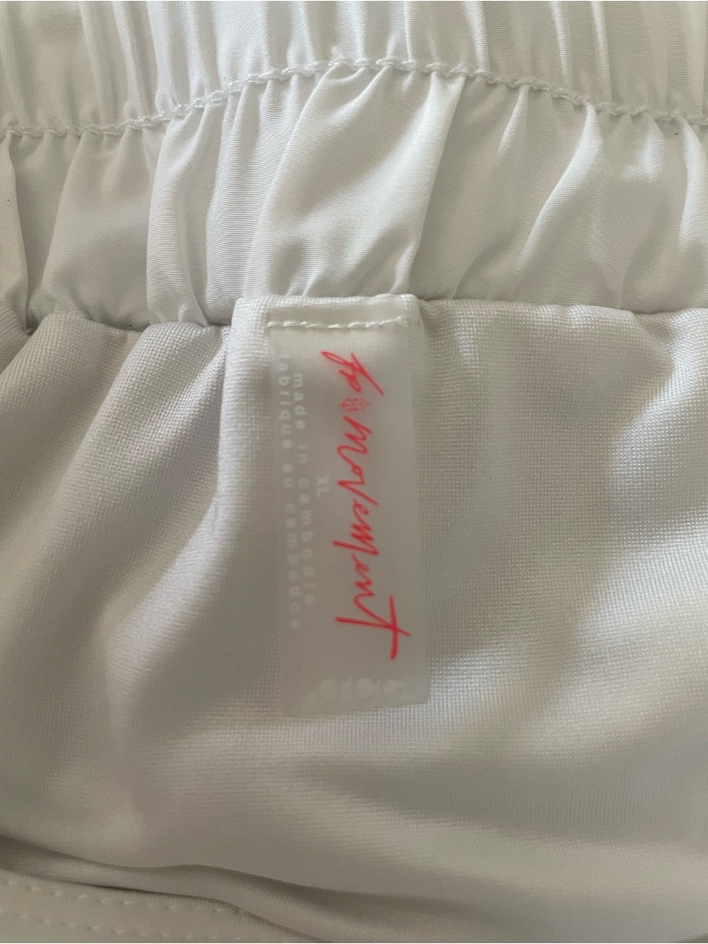 lululemon athletica White Jumpsuit/Romper with Pink Logo Tag
